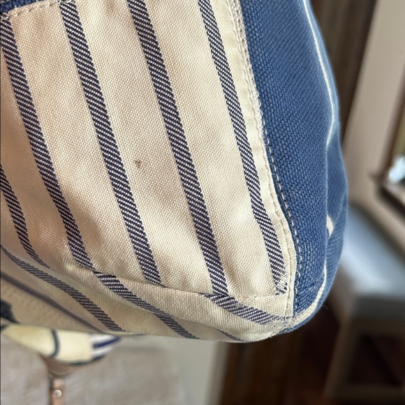 Coach Blue and Tan Patchwork Tote - Picture 6 of 15